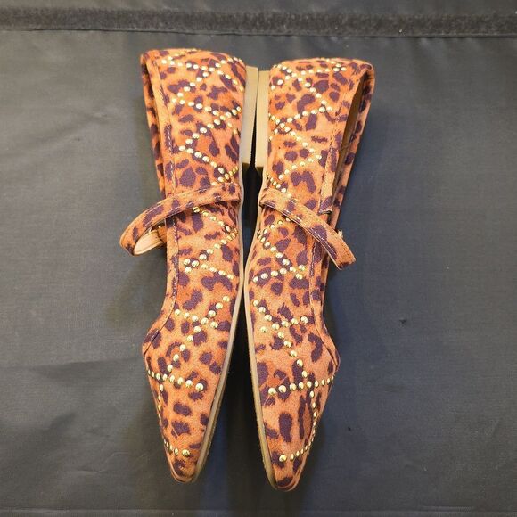 BRAND NEW SUGAR LEOPARD PRINT WOMEN MARY JANE FLAT - Picture 11 of 16